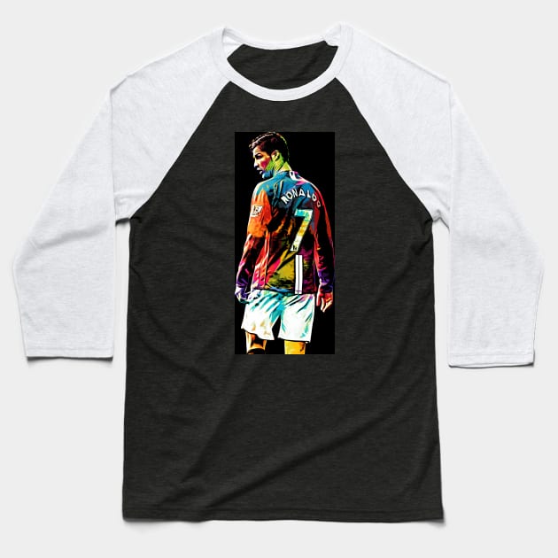 Christian Ronaldo Baseball T-Shirt by San Creative